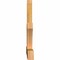 Ekena Millwork Redmond Rough Sawn Timber Gable Bracket, Western Red Cedar, 96"W x 44"H x 4"D x 6"F, 11/12 Pitch GBW096X44X0406RED00RWR - alternate 3